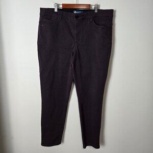 Democracy Size 16 Ab Technology Stretchy Skinny Ankle Jeans Plum Purple